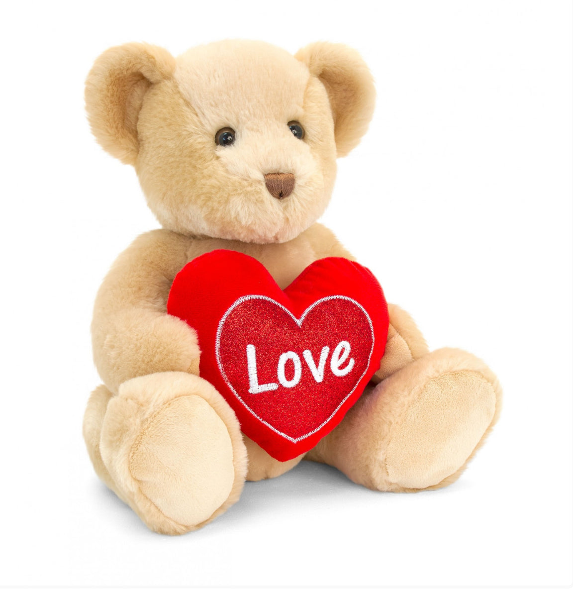 BROWN CHESTER BEAR WITH LOVE HEART 30CM