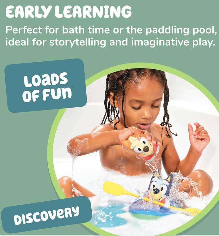BLUEY CANOE BATH TIME TOY