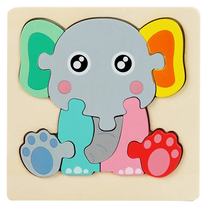 KIDS WOODEN PUZZLE 3D