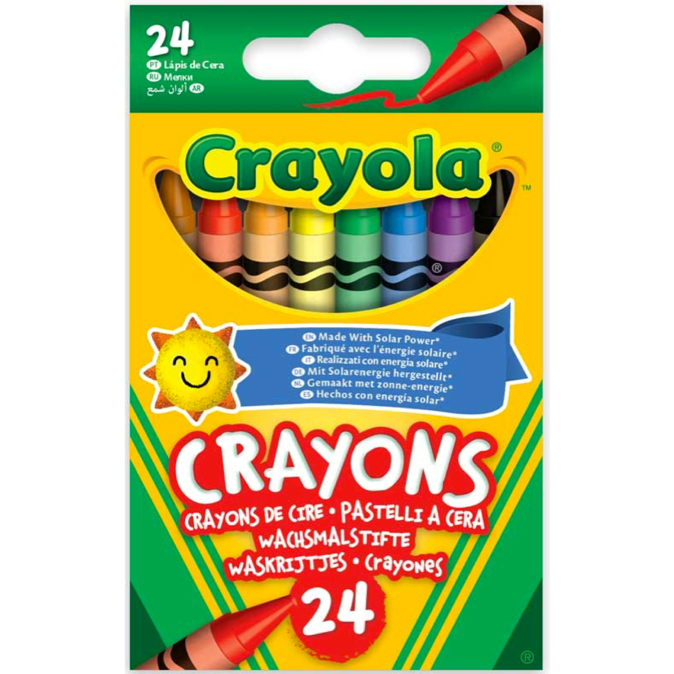 CRAYOLA 24 CRAYONS ASSORTED ECO