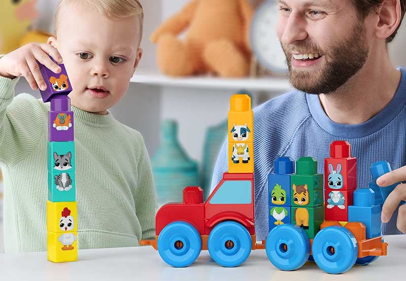 MEGA BLOKS BUILD & MATCH ANIMAL TRACTOR