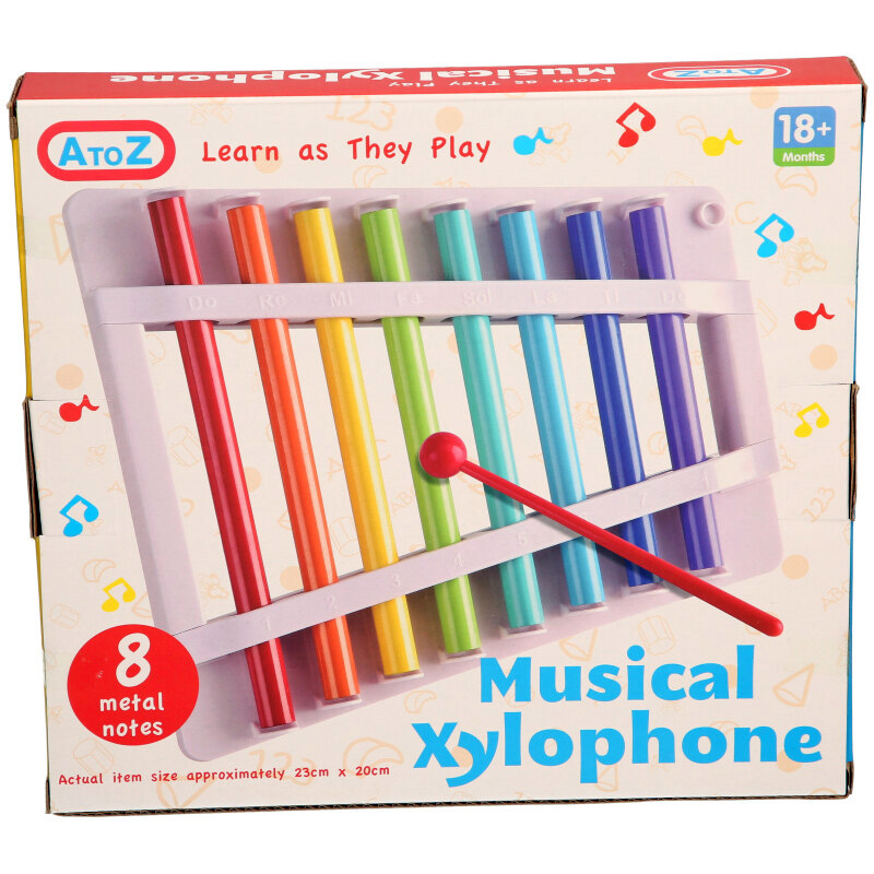 A TO Z KIDS XYLOPHONE GLOCKENSPIEL MUSICAL TOY