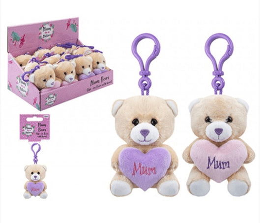 BEAR MUM KEYRING CLIP (4 Inch)