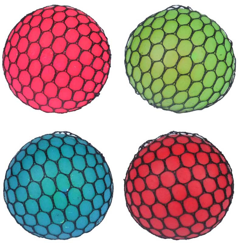 MESH SQUISHY BALL ASSORTED