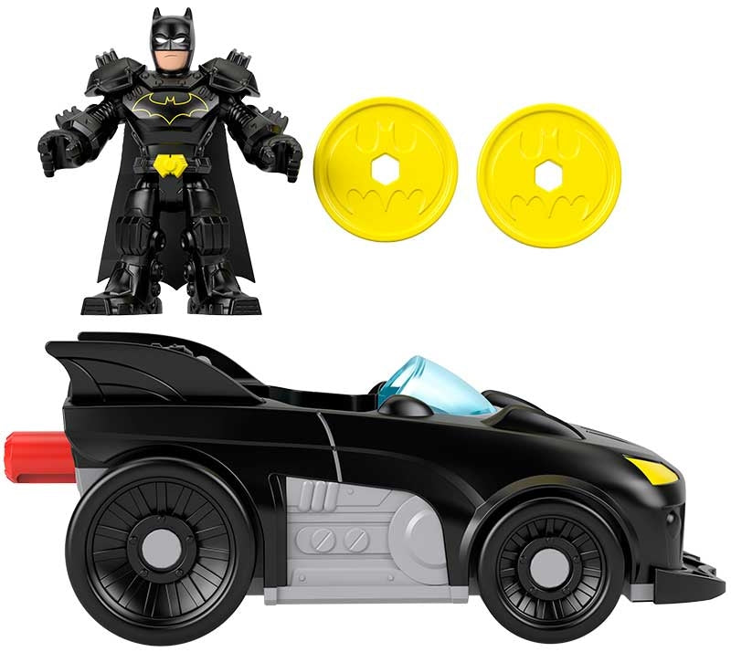 IMAGINEXT DC SUPER FRIENDS METAL FORCE BATMOBILE VEHICLE