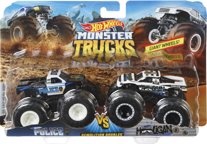 HOT WHEELS MONSTER TRUCKS 1:64 DEMOLITION DOUBLES ASSORTED