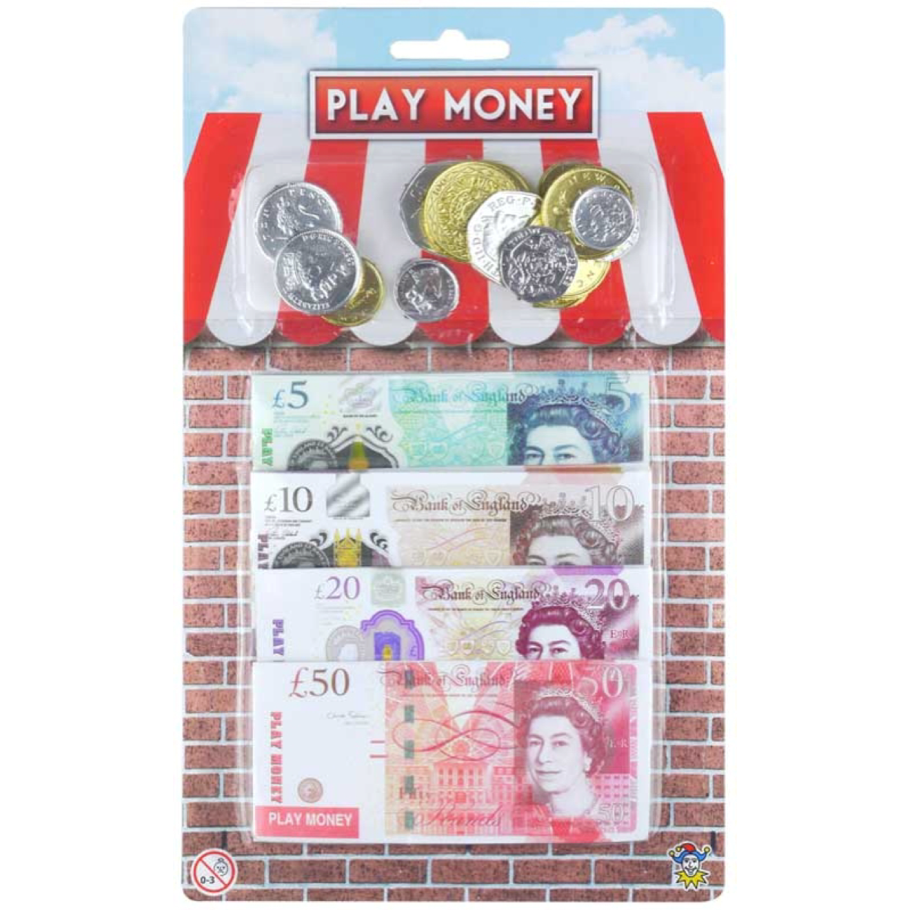 PLAY MONEY POUNDS PACK OF 12