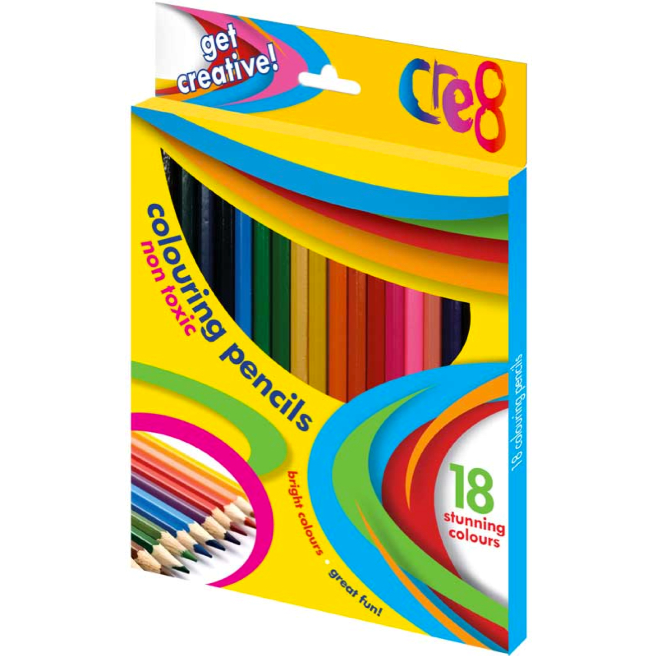 CRE8 COLOURING PENCILS 18 PACK