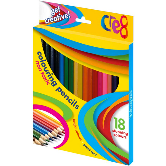 CRE8 COLOURING PENCILS 18 PACK