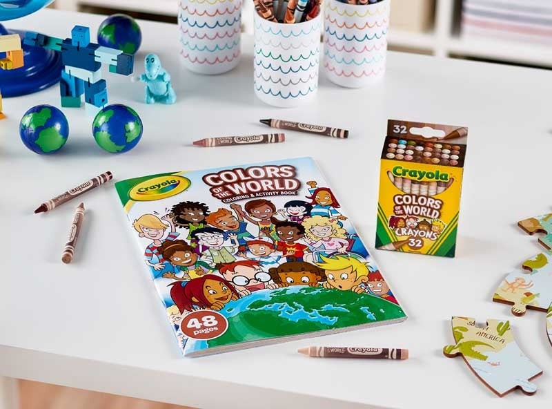 CRAYOLA 48PG COLOURS OF THE WORLD COLOURING BOOK