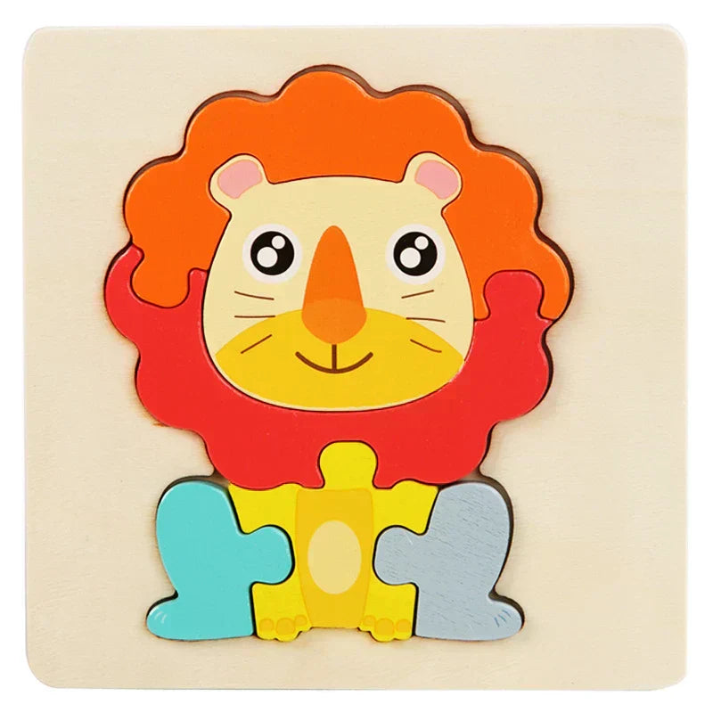 KIDS WOODEN PUZZLE 3D