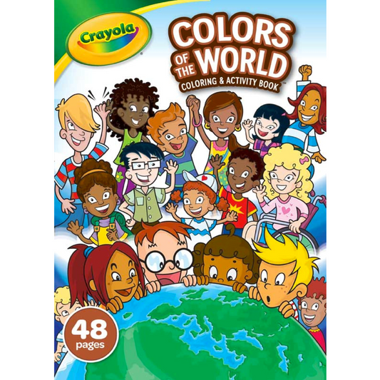 CRAYOLA 48PG COLOURS OF THE WORLD COLOURING BOOK