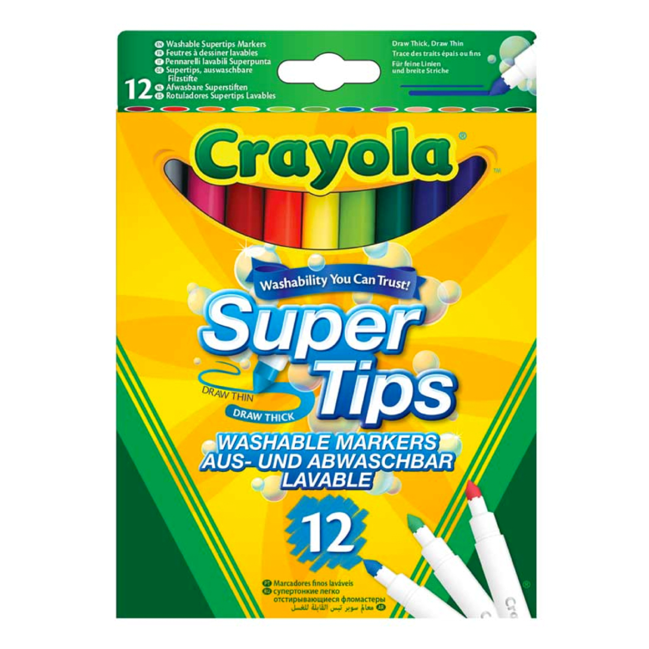 CRAYOLA SUPERTIPS WASHABLE MARKERS