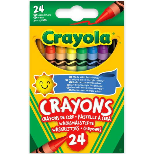CRAYOLA 24 CRAYONS ASSORTED ECO