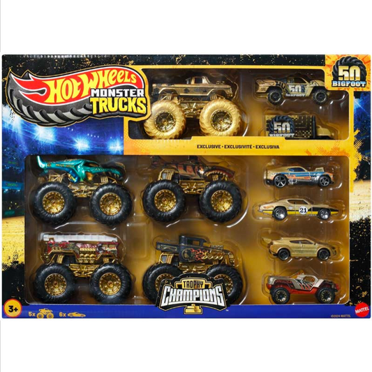 HOT WHEELS MONSTER TRUCKS TROPHY CHAMPIONS COLLECTION