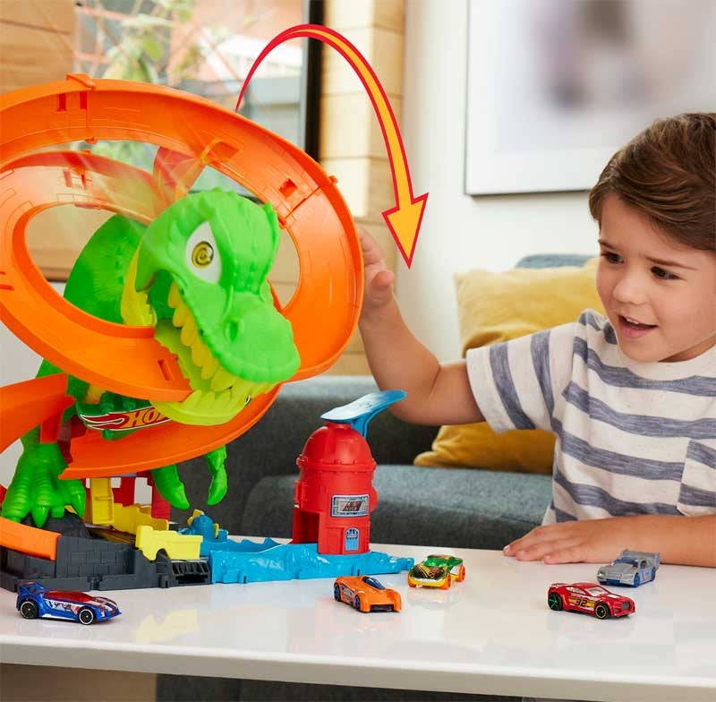 HOT WHEELS CITY T - REX FIRE STATION