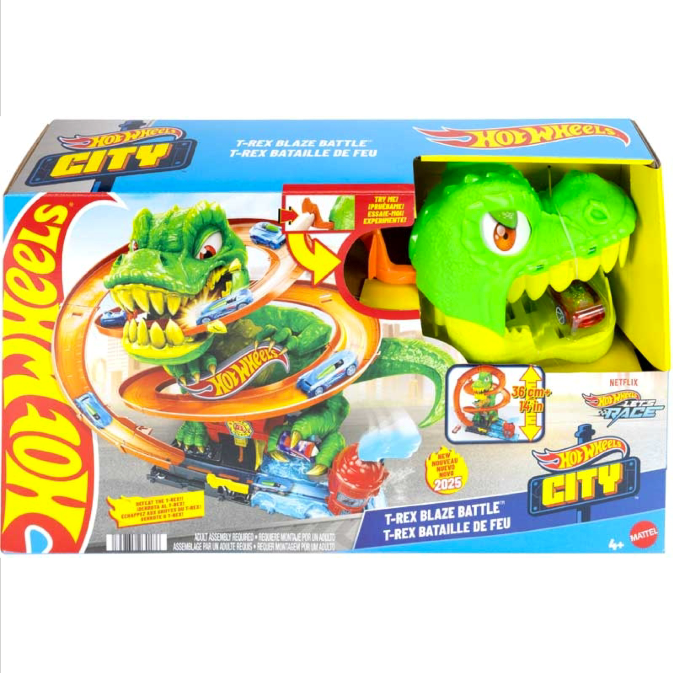 HOT WHEELS CITY T - REX FIRE STATION