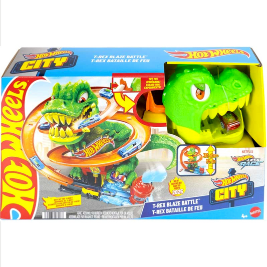 HOT WHEELS CITY T - REX FIRE STATION