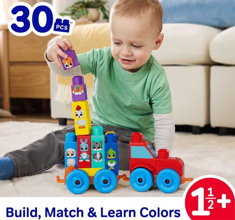 MEGA BLOKS BUILD & MATCH ANIMAL TRACTOR