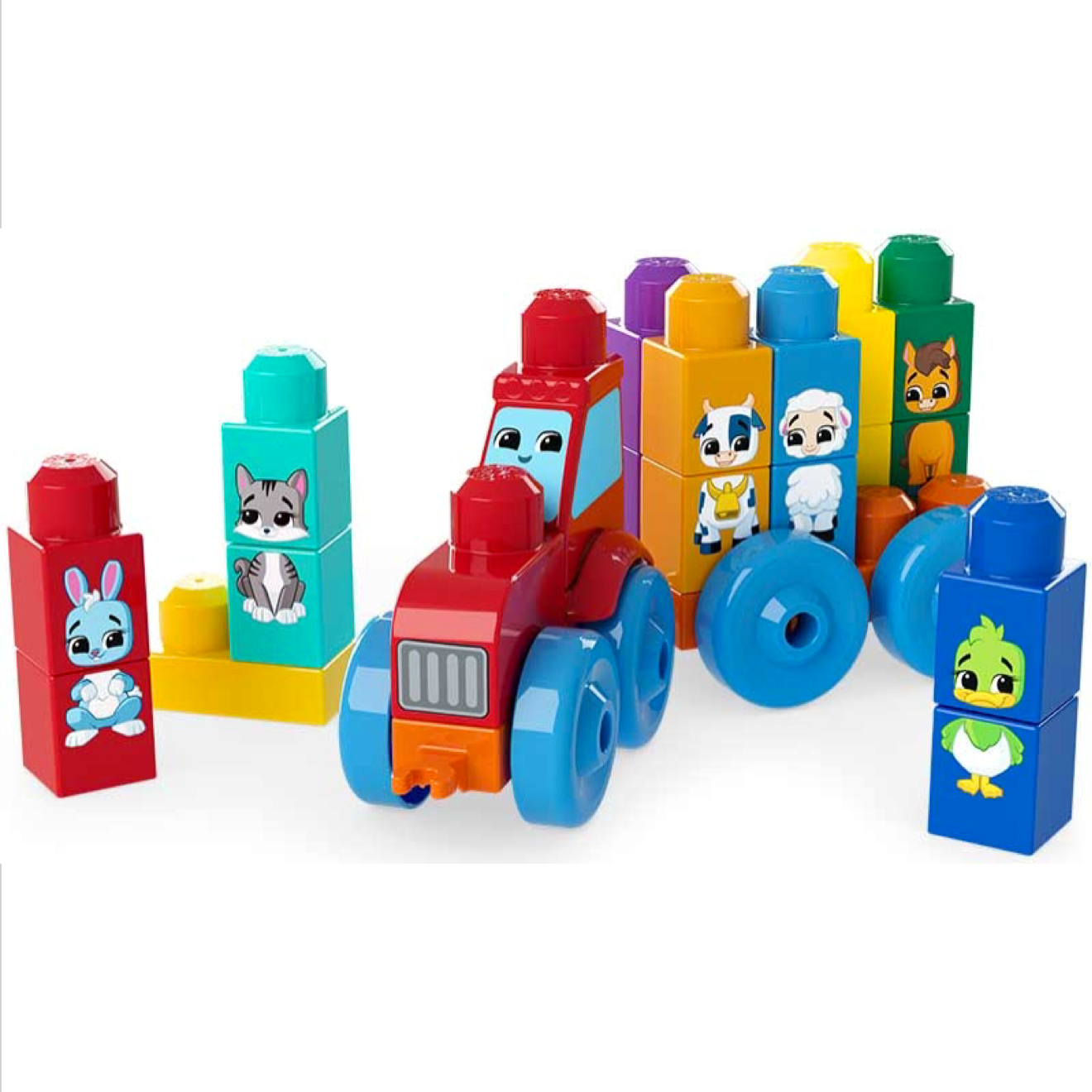 MEGA BLOKS BUILD & MATCH ANIMAL TRACTOR