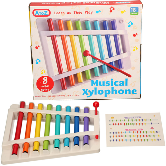 A TO Z KIDS XYLOPHONE GLOCKENSPIEL MUSICAL TOY